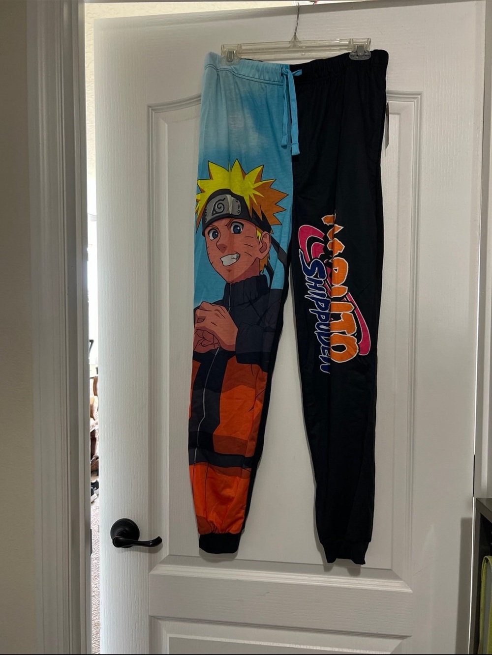 Naruto Anime Men's Sleep‎ Pants Sleepwear Loungewear Black & Orange NWT Size XL